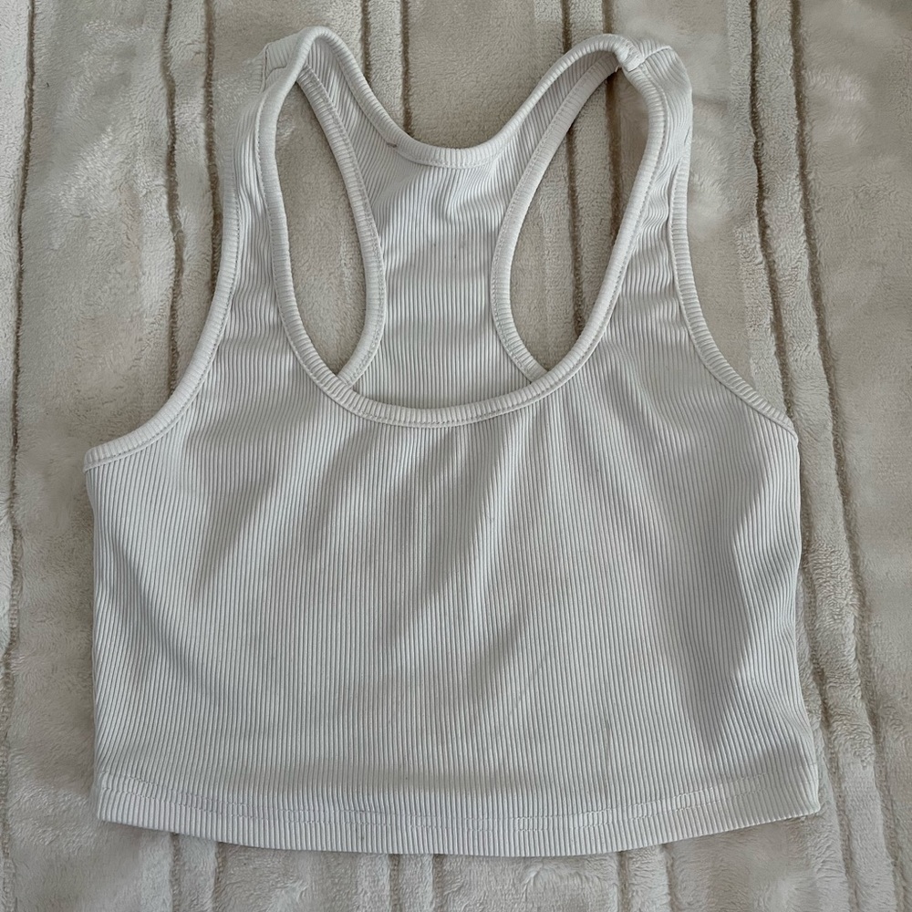 White crop top